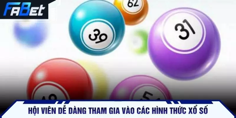 Hội viên dễ dàng tham gia vào các hình thức xổ số