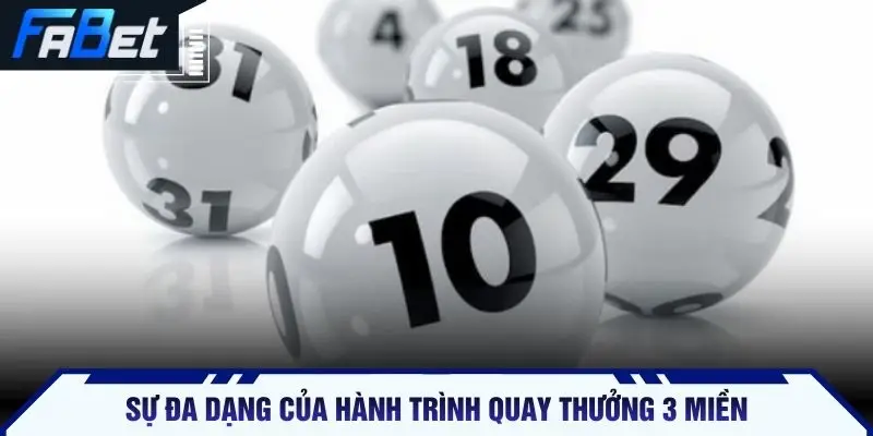 Sự đa dạng của hành trình quay thưởng 3 miền